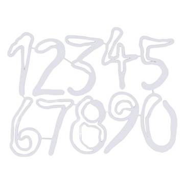 Wykrojniki numeryczne DIY numery 0-9 wykrojniki