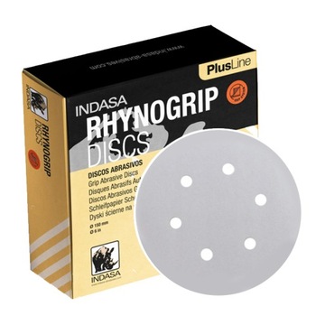 INDASA Krążek ścierny RHYNOGRIP PLUS LINE 6H 150mm P100 - 10 szt.