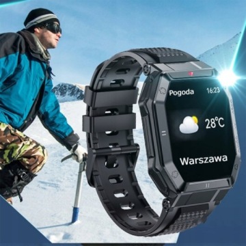 МУЖСКИЕ МУЖСКИЕ ЧАСЫ SMARTWATCH TALKS МНОГОФУНКЦИОНАЛЬНОЕ МЕНЮ ИЗМЕРЕНИЙ PL