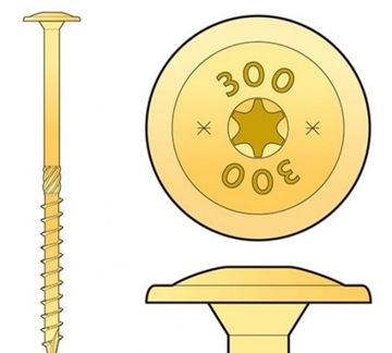 СТОЛЯНЫЕ ШУРУРЫ ПО ДЕРЕву TORX 8x240 PLATE DOMAX 50 шт.