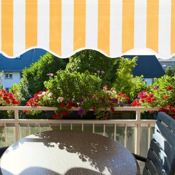 Тент BALCONY TERRACE 200 x 120 см, ТЕЛЕСКОПИЧЕСКИЙ, бело-желтый