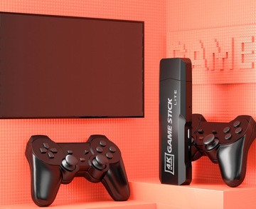 ЭМУЛЯТОР ТВ-КОНСОЛИ РЕТРО, 2 БЕСПРОВОДНЫЕ ПАНЕЛЬ HDMI, 64 ГБ
