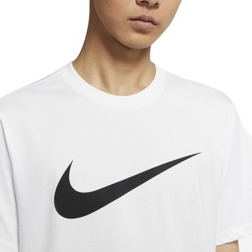 T-shirt biały z logo Nike M