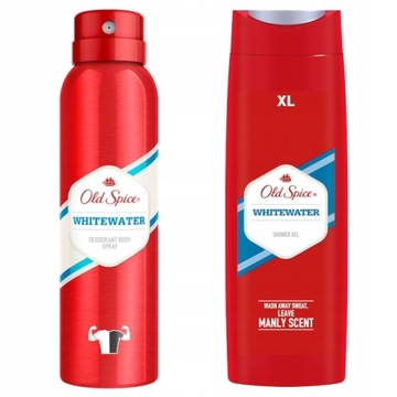 OLD SPICE WHITEWATER ZESTAW DEO SPRAY150+ ŻEL400ml