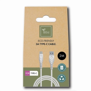 Кабель BIOnd USB-A/USB-C 3A Экологичная переработка, 2 м