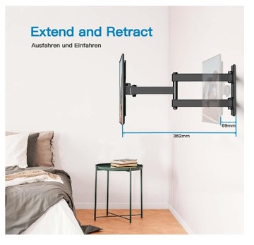 НАСТЕННОЕ КРЕПЛЕНИЕ ДЛЯ ТЕЛЕВИЗОРА 13–39 ДЮЙМОВ, 10 кг НАСТЕННОЕ КРЕПЛЕНИЕ