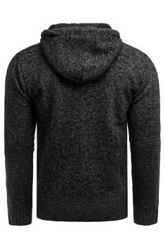 3XL - УТЕПЛЕННЫЙ ДЖЕМПЕР С КАПЮШОНОМ MQ-2834