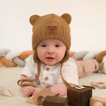 Детский ЗИМНИЙ КОМПЛЕКТ ШАПКА И ШАРФ 40-42