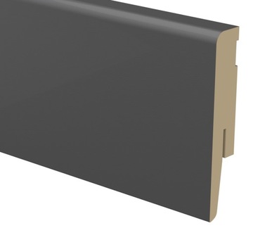 Listwa Przypodłogowa Antracyt Grafit 8cm- 80mm MDF