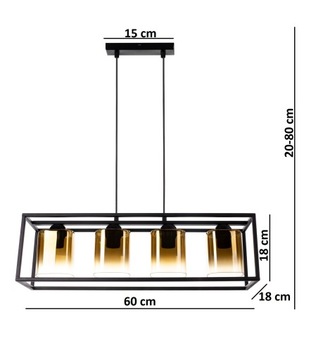 ПОТОЛОЧНЫЙ СВЕТИЛЬНИК, СВЕТОДИОДНАЯ ЛЮСТРА LOFT EDISON