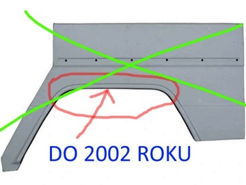 ЗАДНЕЕ КРЫЛО P+L MERCEDES G GELENDA W463 5 DRZ 02-