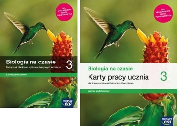PAKIET Biologia na czasie 3 PODR + KARTY PRACY ZP