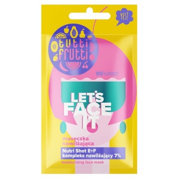 TUTTI FRUTTI Let's Face It Nawilżająca maseczka z kompleksem nawilżającym 7