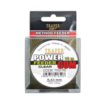 Amortyzator Power Feeder Gum Clear 0,85mm 10,0m