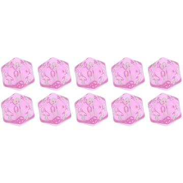 ZESTAW 10 KOSTEK K20 RPG NIBYLANDIA KOŚĆ DWUDZIESTOŚCIENNA