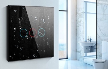 AVATTO SMART TOUCH ДВОЙНОЙ ВЫКЛЮЧАТЕЛЬ СВЕТА ВОДОНЕПРОНИЦАЕМЫЙ