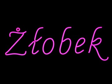 NZLOBEK NEON LED FLEX NAPIS Żłobek PC5 800X275MM