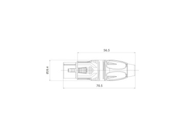 ZŁĄCZE XLR 5P ŻEŃSKIE PROSTE ROXTONE RX5F-NT