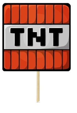 TOPPERY DEKORACJA NA TORT BABECZKI MINECRAFT 10szt