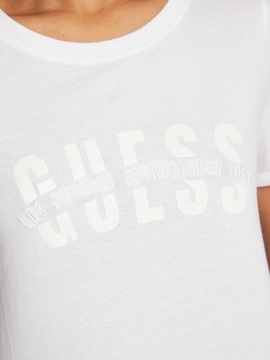 GUESS T-Shirt damski W3RI16 K46D1 Biały M