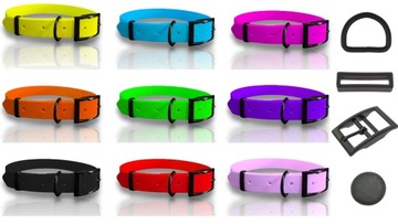 БИОТАНОВЫЙ Водонепроницаемый Ошейник МЕТАЛЛИЧЕСКАЯ ПРЯЖКА РЕГУЛИРОВКА СРЕДНЯЯ БОЛЬШАЯ СОБАКА L