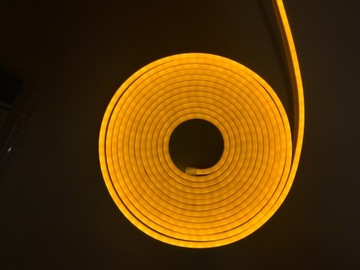 ZESTAW NEON LED FLEX ŻÓŁTY 5m 12V + ZASILACZ