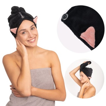 śmieszny ręcznik turban do włosów MOMO WAY ręczniki łazienkowe