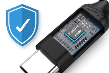 БЫСТРОЕ СЕТЕВОЕ ЗАРЯДНОЕ УСТРОЙСТВО 2X USB C 58 Вт + USB QC 3.0 PD + КАБЕЛЬ USB-C 60 Вт 1 м