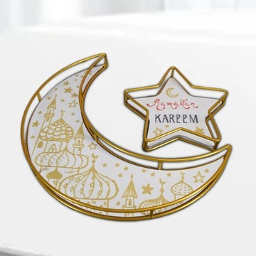 2 шт. Рамадан металлические сервировочные блюда из
