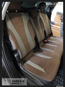 Audi Q7 4M чехлы из кожи и алькантары