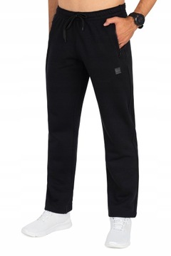 Miękkie i komfortowe spodnie Darek Czarne 3XL