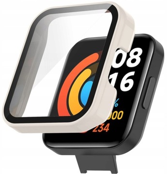 ETUI OCHRONNE PEŁNE + SZKŁO HARTOWANE 2W1 DO XIAOMI REDMI WATCH 2 LITE