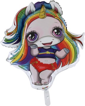 Balon foliowy Poopsie-Rainbow Brightstar 65x70 cm