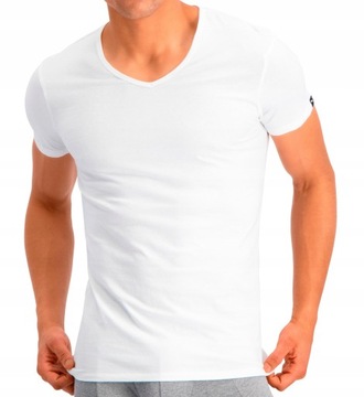 T-shirt bawełniany Puma V-Neck 2-pack r. L białe
