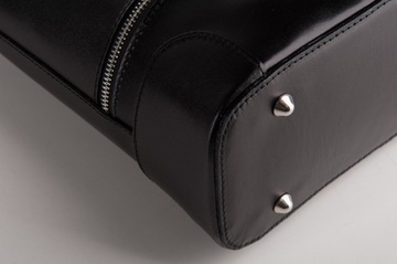 CZARNA TOREBKA WŁOSKA TORBA SKÓRZANA TOREBKA SKÓRA NATURALNA Vera Pelle