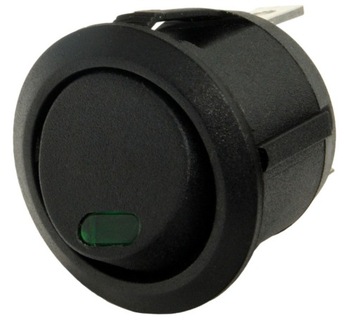 PRZEŁĄCZNIK KLAWISZOWY OKRĄGŁY CHWILOWY LED 12V