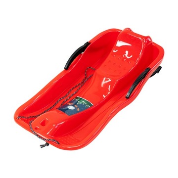 ДЕТСКИЕ САНКИ С ТОРМОЗОМ ПЛАСТИКОВАЯ ГОРКА SKIPPER RED
