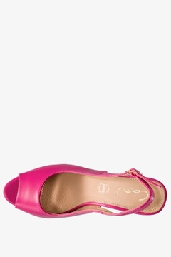 САНДАЛИИ ЖЕНСКИЕ НА ДЕКОРАТИВНОМ КАБЛУКЕ, КОЖАНАЯ ЛЕГКАЯ Стелька, размер 38