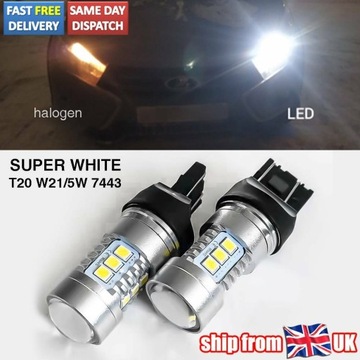 DRL Żarówki Lampy Dla Vauxhall Mokka W21/5w Caples