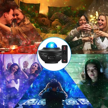 ПРОЕКТОР STAR STARS SKY LED НОЧНИК USB-ПРОЕКТОР + ПУЛЬТ BLUETOOTH