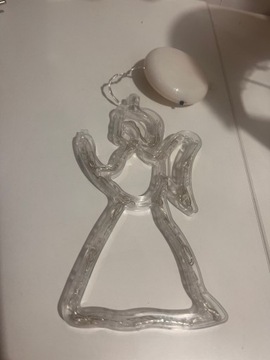 Оформление окна ангел контур LED ТЕПЛЫЙ СВЕТ