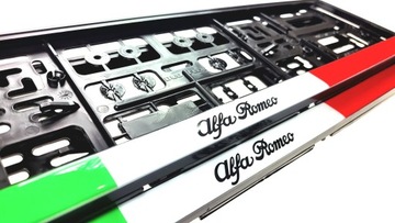RAMKI DO TABLIC REJESTRACYJNYCH ALFA ROMEO ŻELOWE 2 sztuki