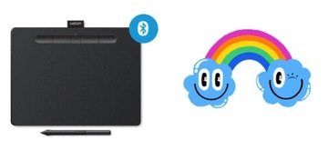 БЕСПРОВОДНОЙ ГРАФИЧЕСКИЙ ПЛАНШЕТ WACOM INTUOS M с BLUETOOTH 2540 DPI, ЧЕРНЫЙ