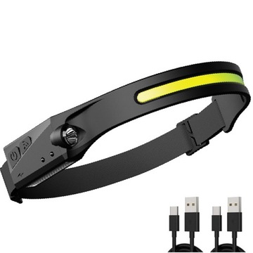 МОЩНЫЙ СВЕТОДИОДНЫЙ ФОНАРЬ ДЛЯ ГОЛОВЫ, ВОДОНЕПРОНИЦАЕМЫЙ, ПРЯМОГО СИЛИКОНА