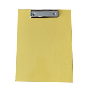Deska z clipem clipboard A5 tekturowa żółta