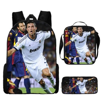 ШКОЛЬНЫЙ РЮКЗАК RONALDO, НАБОР СУМКИ WORLD FOOTBALL STARS, пенал
