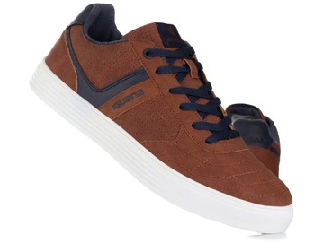 Buty, trampki męskie Iguana Vermer Brown/Navy