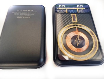 POWER BANK 2xUSB 1xUSB-C С МОЩНЫМ ИНДУКТИВНЫМ ЖК-дисплеем MAGSAFE 10000 мАч