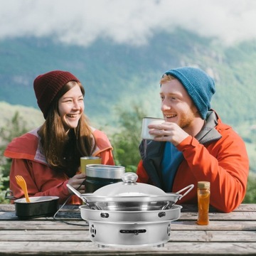 GORĄCY PALNIK NACZYNIA PIKNIKOWE Z PODWÓJNYM UCHWYTEM