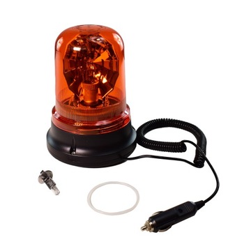 Lampa ostrzegawcza kogut halogen 12/24V magnes